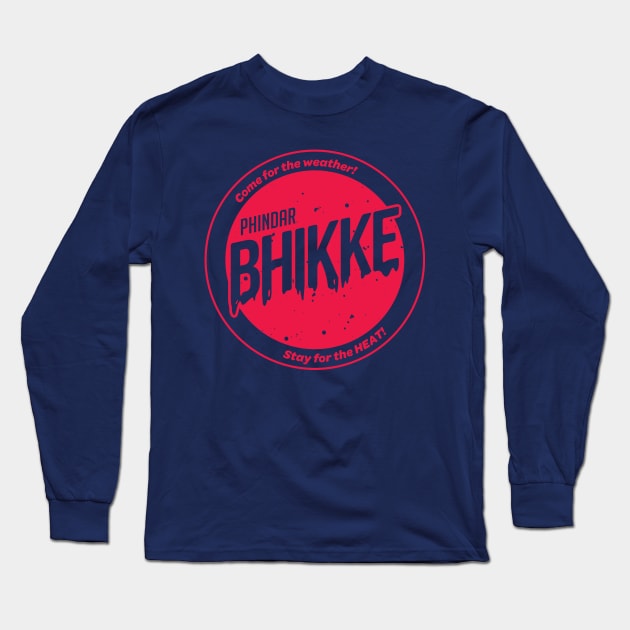 B.H.I.K.K.E. Phindar Red T-Shirt Long Sleeve T-Shirt by One Shot Podcast